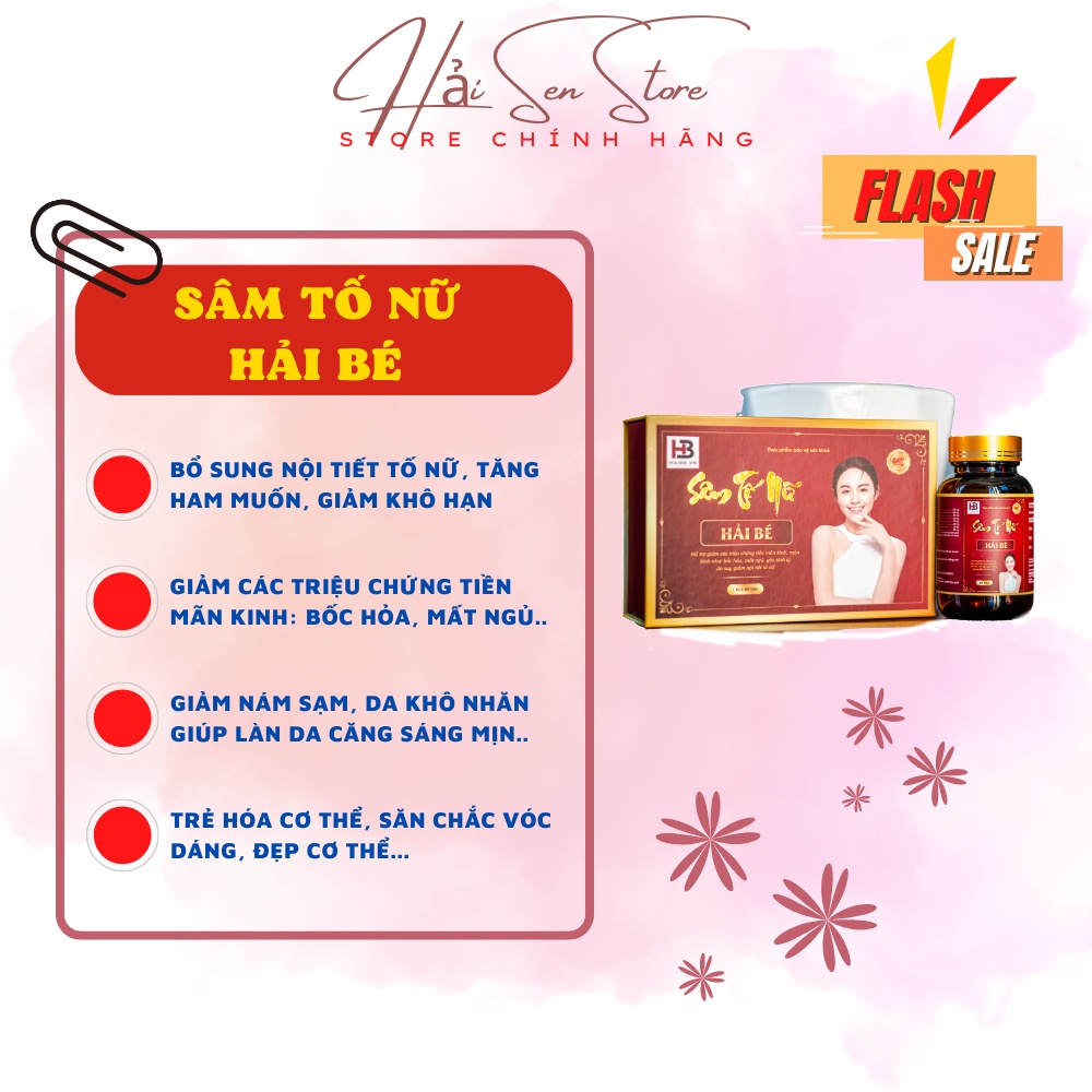 Sâm Tố Nữ Hải Bé Loại 60 viên một lọ