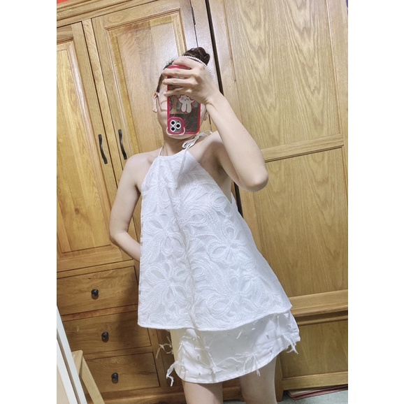 Áo yếm ren nơ TK1640