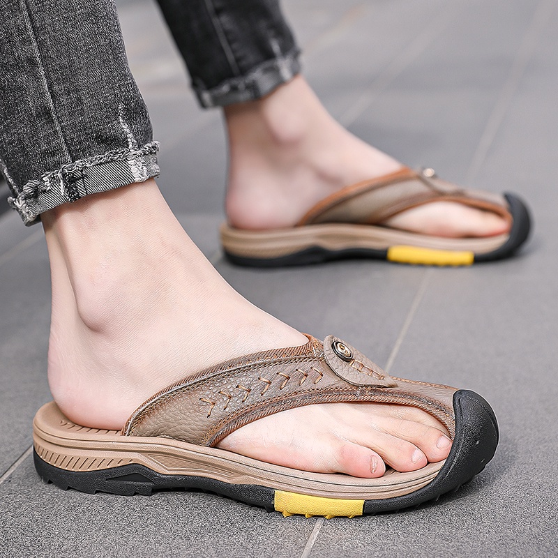 Dép da dép chính hãng dép nam sandal sandal da nam dép đi biển giày chính hãng giày nam dày giày dép nam