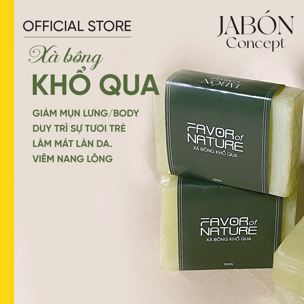 Xà bông Khổ Qua Thiên Nhiên Mướp Đắng Nhẹ Dịu Dưỡng Ẩm Giảm Viêm Mụn - Jabón Concept