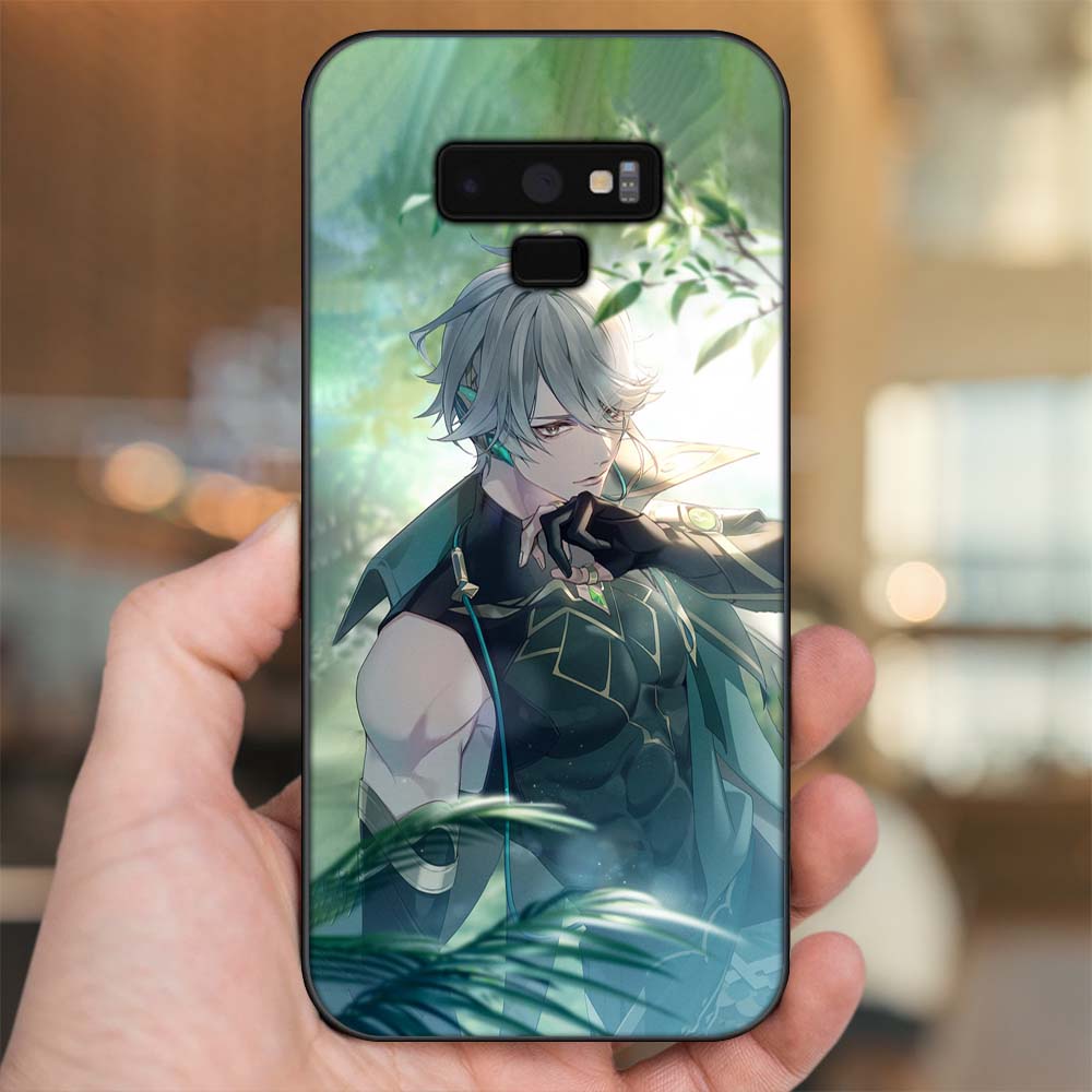 Ốp lưng Samsung Note 9 viền đen in hình Alhaitham Genshin Impact