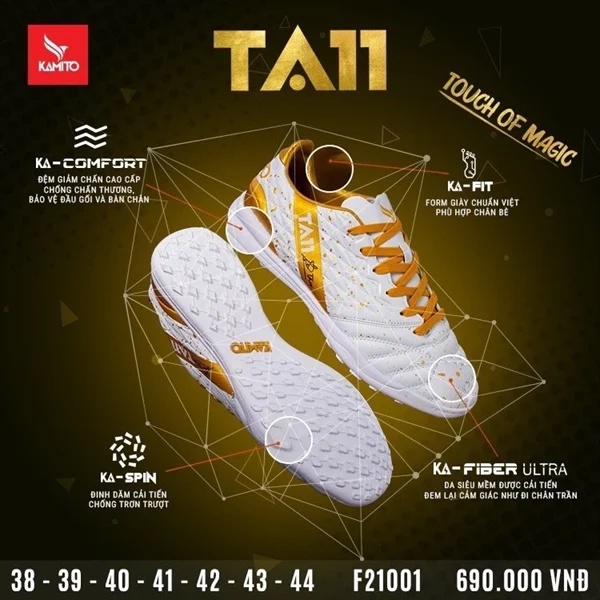 Giày Đá Banh Kamito TA11 TF