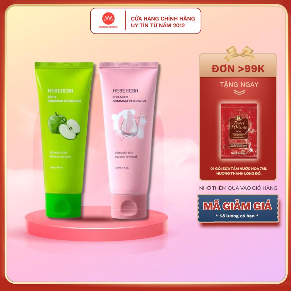 Tẩy Da Chết Cho Mặt HEBEHEBA Collagen - Apple - Oriental Peeling Gel 120ml