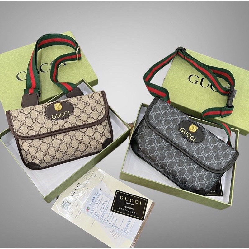 Túi đeo chéo nam nữ Gc Fullbox hộp giấy thẻ , túi đeo vai cao cấp