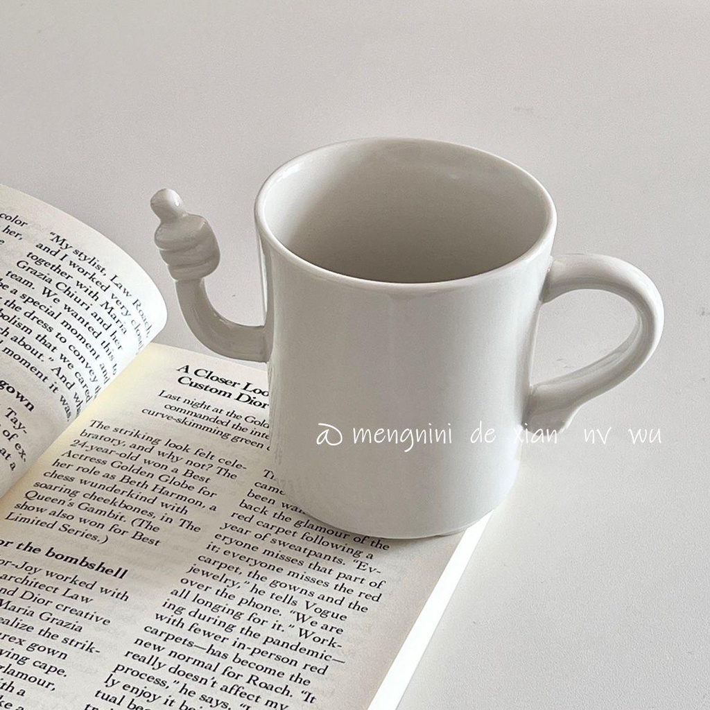 Cốc Uống Nước Bằng Sứ Thiết Kế Dễ Thương Dùng Làm Quà Tặng Cho Cặp Đôi
