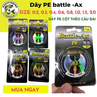 Dây pe tóm lưỡi câu đài, dây pe thẻo câu đài, dây thẻo pe ax 30m, cước câu cá Aduy fishing