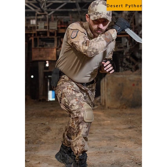 Bộ Đồng Phục Đi Bộ Đường Dài Họa Tiết Rằn Ri Cá Tính Cho Nam