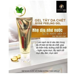 Gel tẩy tế bào chết- rose peeling gel htg