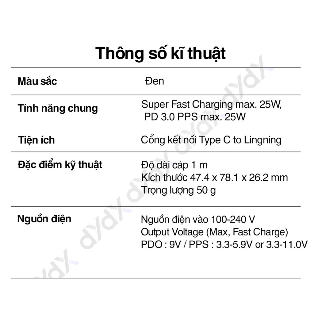 Sạc nhanh Samsung 45w kèm dây sạc Samsung type C -Hàng chính hãng DYDX