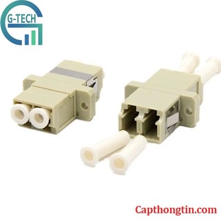 Đầu nối dây quang coupler lc/upc duplex, adapter quang lc/upc duplex suy hao 0.3db