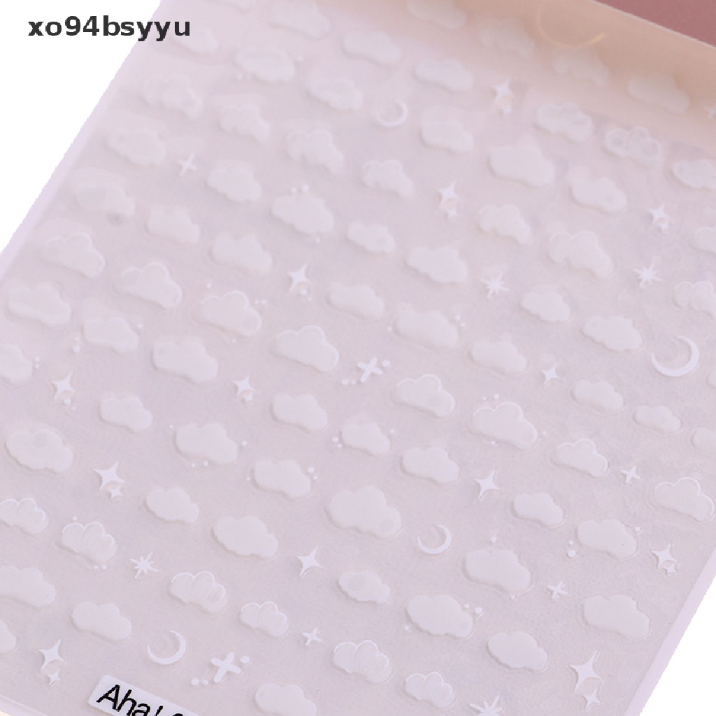 1 Miếng Dán Trang Trí Móng Tay Hình Đám Mây Trắng Siêu Mỏng xo94bsyyu