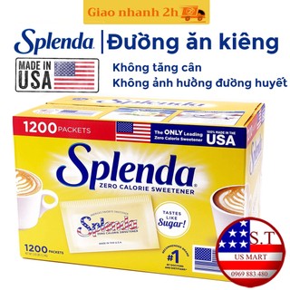Đường ăn kiêng Splenda thùng 1200 gói của Mỹ cho người ăn kiêng, tiểu đường, DAS