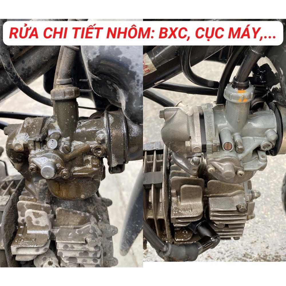 COMBO Xà bông rửa xe BZ + Tẩy rửa đa năng Motorbike Cleaner + Cọ Đa Năng, Bao Tay San Hô