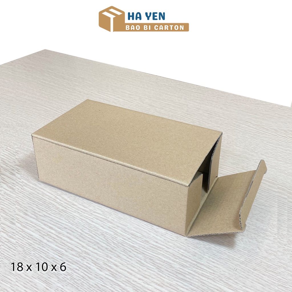18 x 10 x 6 cm - 1 Hộp carton nắp gập 18 x 10 x 6 cm