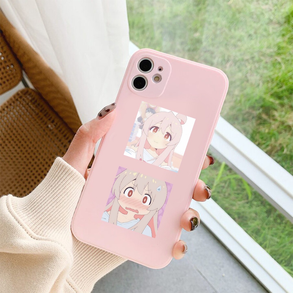 Miếng Dán Trang Trí Điện Thoại Chống Thấm Nước Họa Tiết Manga Nhật Bản Dễ Thương