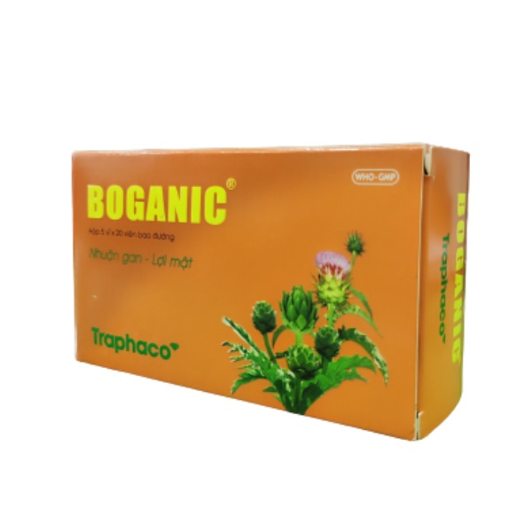 Bổ gan Boganic Traphaco hỗ trợ giảm suy giảm chức năng gan 100 viên dạng bao đường Hoa Bằng Việt Mỹ