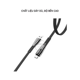 Cáp Sạc Nhanh Hoco U70 Dây Dù Micro 2.4a Dài 1.2m
