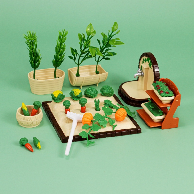 Set 1 / 12 Mô Hình Rau Củ Quả 1 / 12 Dùng Để Trang Trí Nhà Búp Bê / Tiểu Cảnh