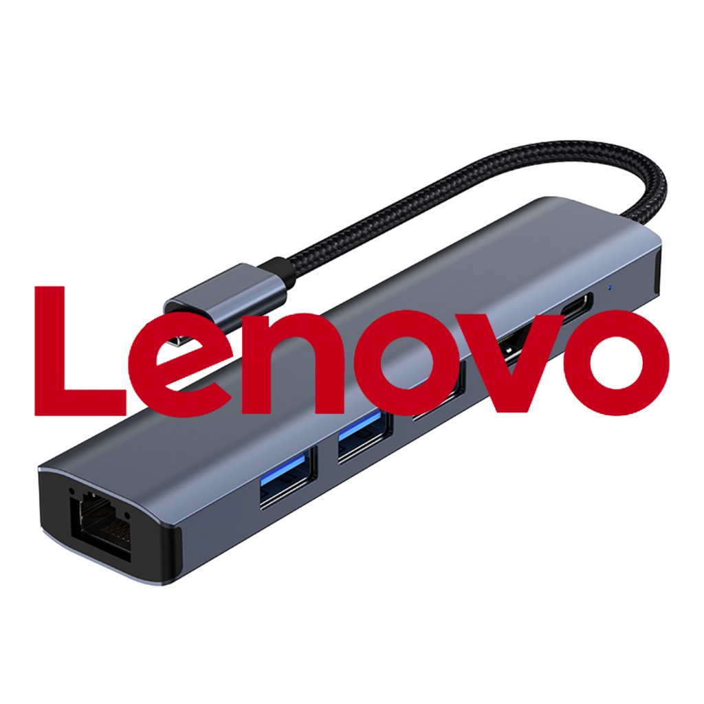 Trạm Sạc Nhiều Cổng USB C 6 Trong 1 3 Cổng USB 3.0 RJ45 4K / 30Hz HDMI-Compatible 5Gbps Type-C Cho Máy Tính