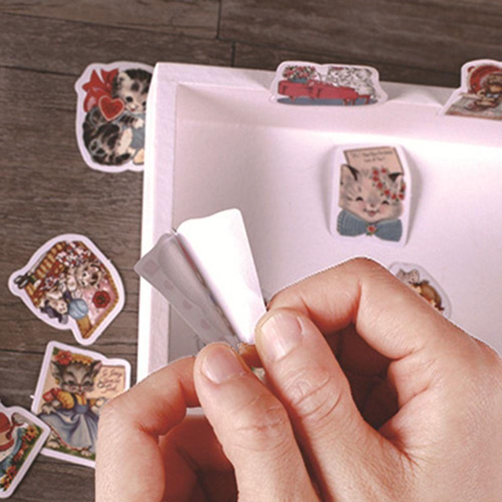Sticker Dán Trang Trí Sổ Tay DIY Hình Mèo Kitty Dễ Thương