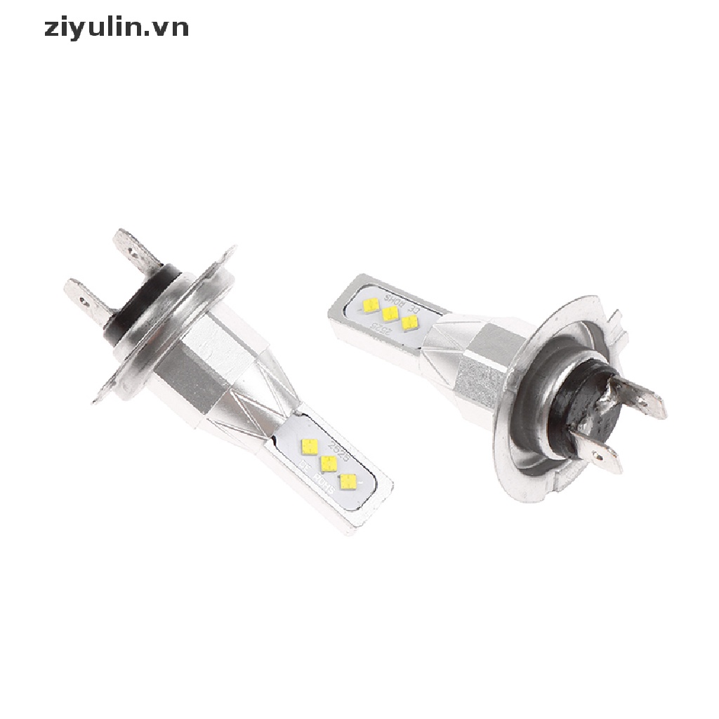 1 Bóng Đèn LED H7 24V 12V 80W Ánh Sáng Trắng Cao Cấp Cho Ô Tô