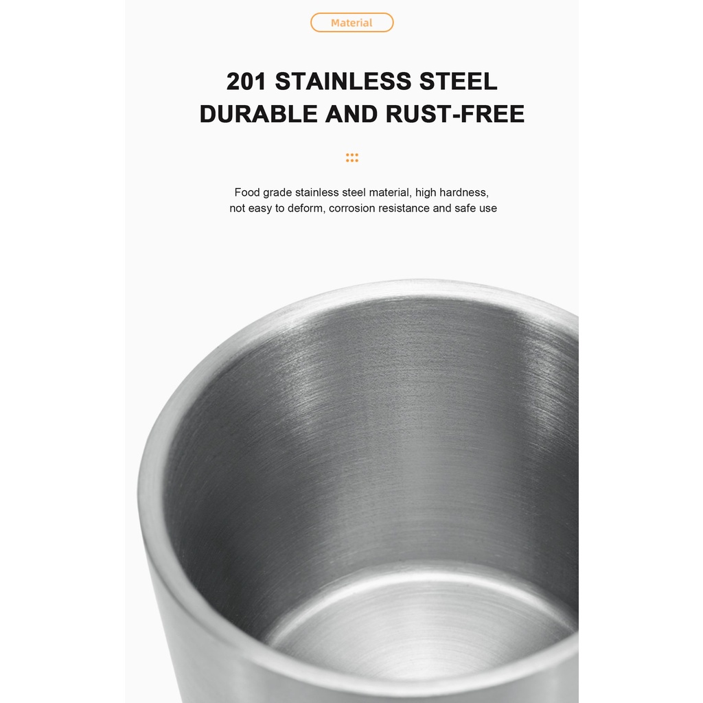 Cốc Cà Phê Bằng Thép Không Gỉ Hình Vương Miện