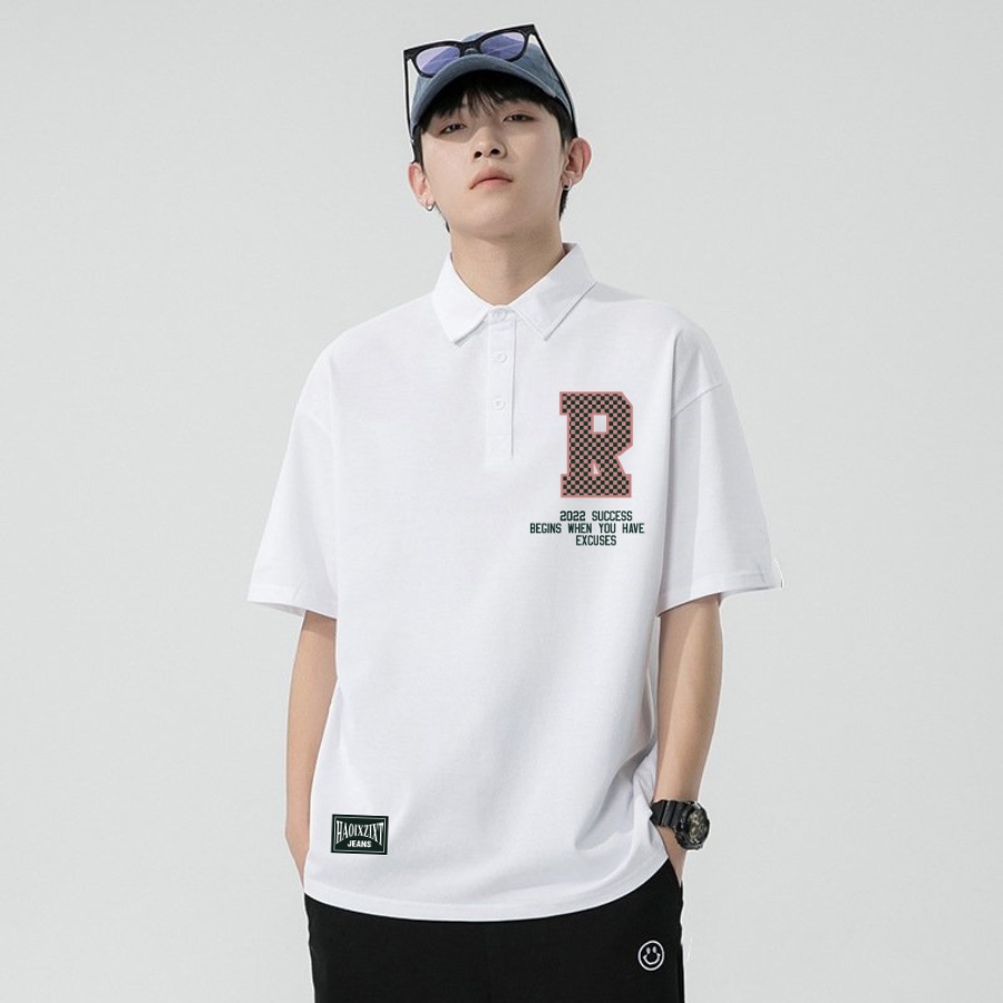 Áo thun polo MONSTER X STREET R phông tay lỡ nam nữ form rộng Local Brand