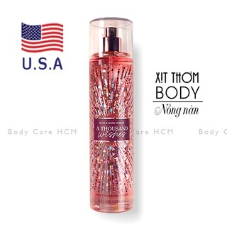 Xịt thơm body hương nước hoa A Thousand Wishes - Bath and Body Works 236ml