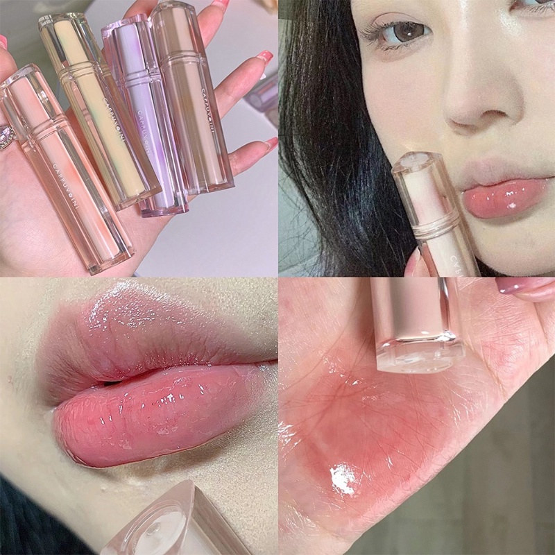 Son Bóng Dạng Lỏng Trong Suốt Chống Thấm Nước Lâu Trôi Cappuvini Dành Cho Trang Điểm Làm Đẹp