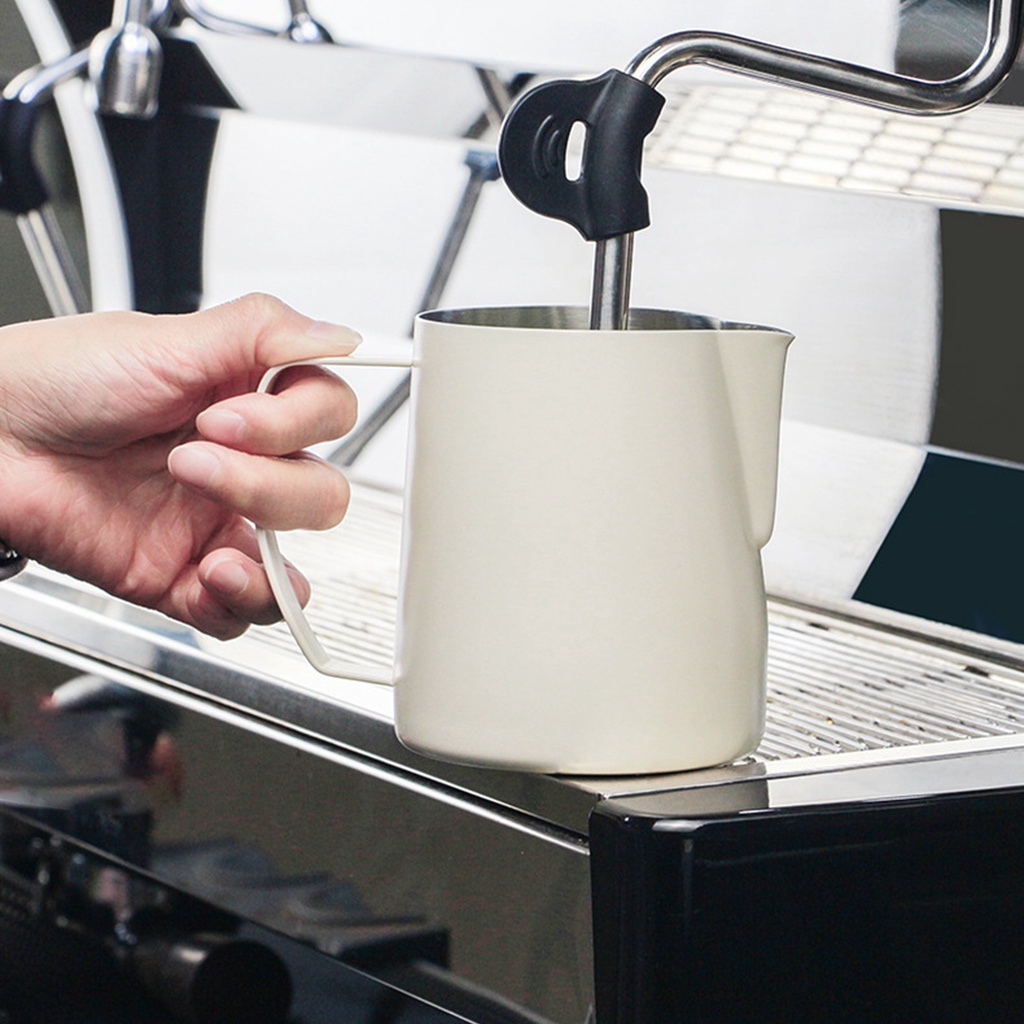 Bình hấp sữa tạo bọt shamjina bằng thép không gỉ phủ lớp chống dính cho quán cà phê/bar/espresso/latte/cà phê/cappuccino