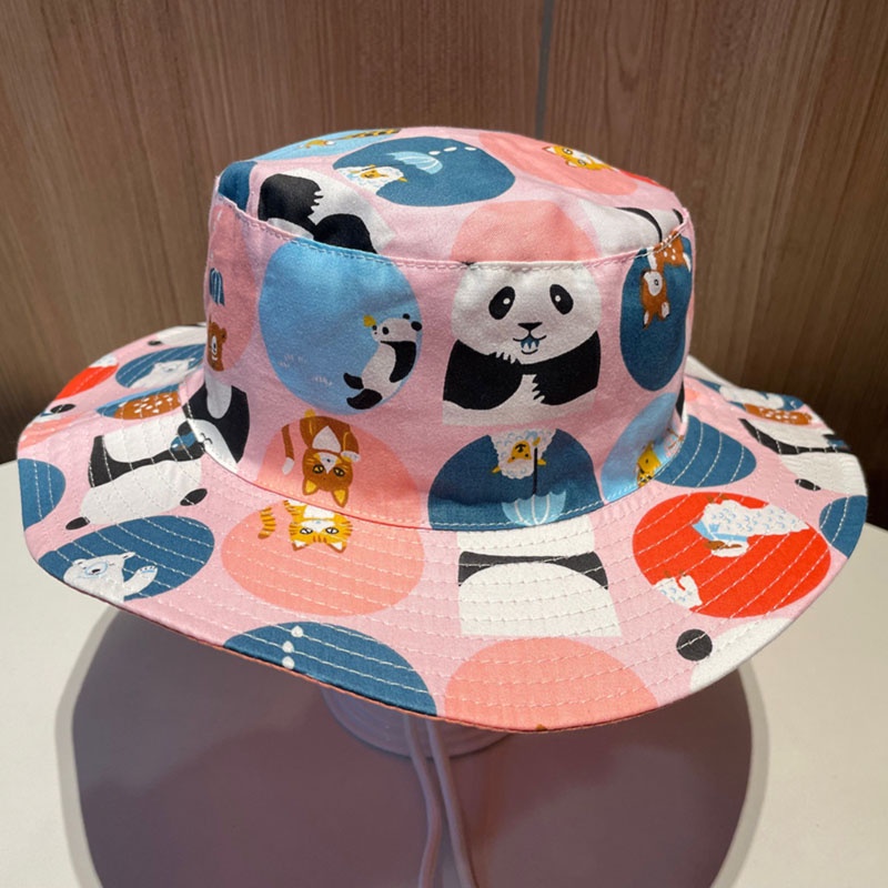 Mũ Tai Bèo Chống Nắng Tia UV Thoáng Khí Họa Tiết Hoạt Hình Dễ Thương Cho Bé
