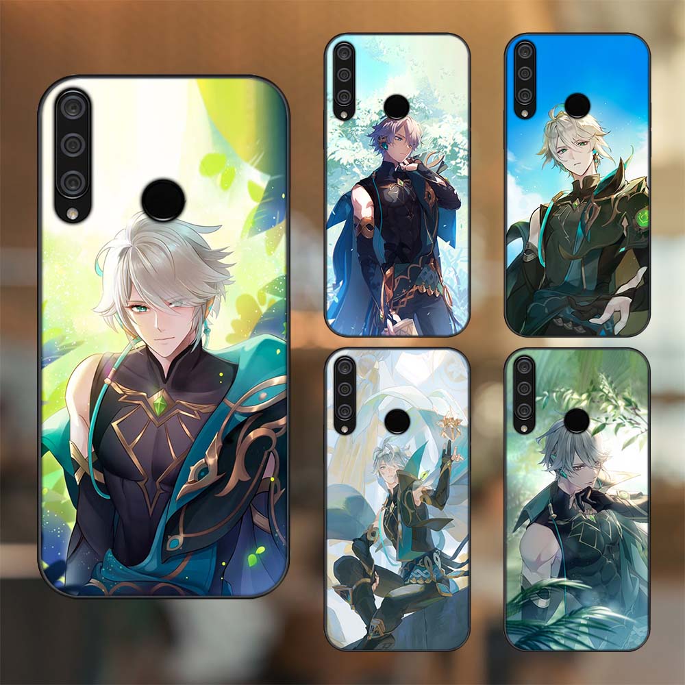 Ốp lưng Huawei Y6P viền đen in hình Alhaitham Genshin Impact