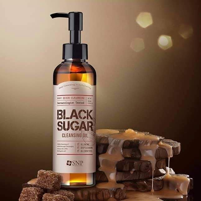 Dầu Tẩy Trang tinh chất đường đen  SNP Black sugar  Cleanser Oli