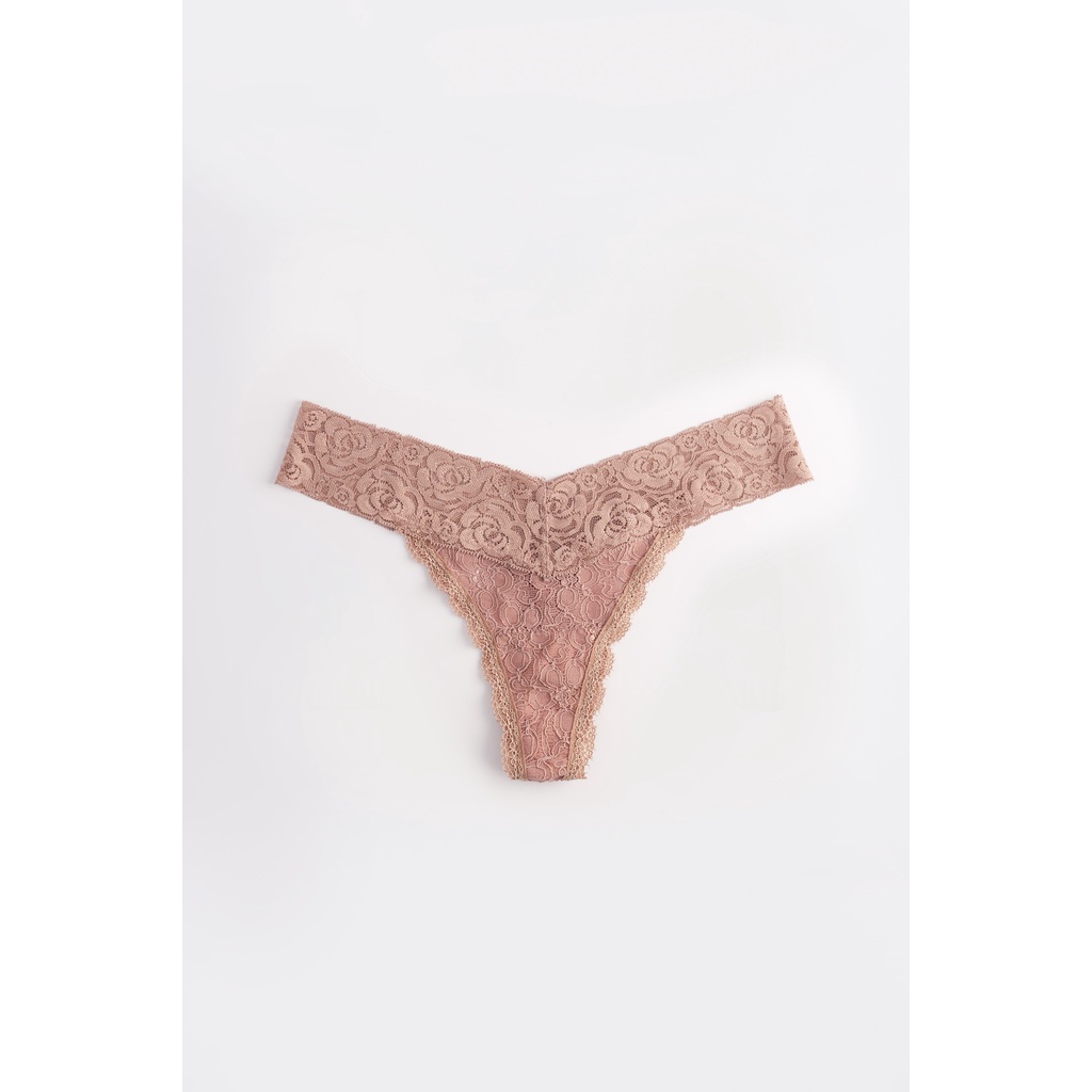 Quần lót Thong Hồng Đất Lace.thelabel