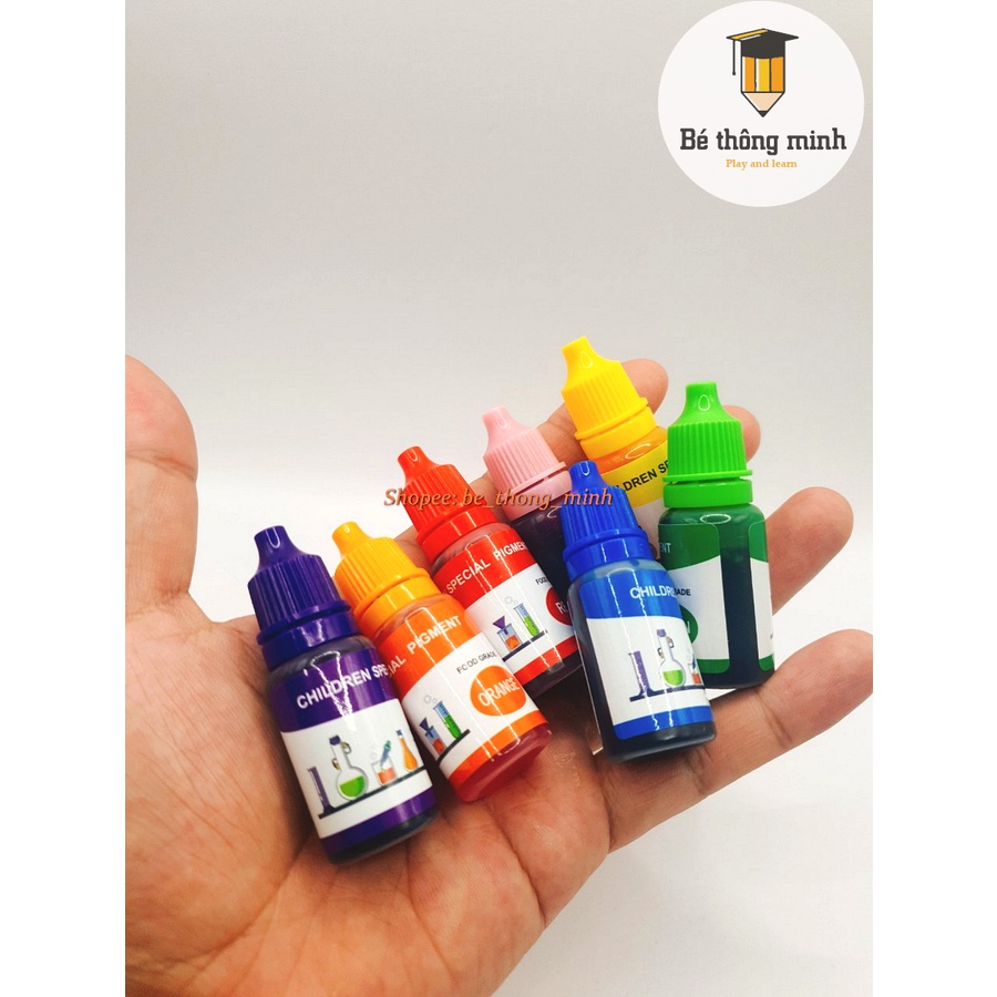 Set 7 màu thực phẩm cho bé làm thí nghiệm khoa học vui