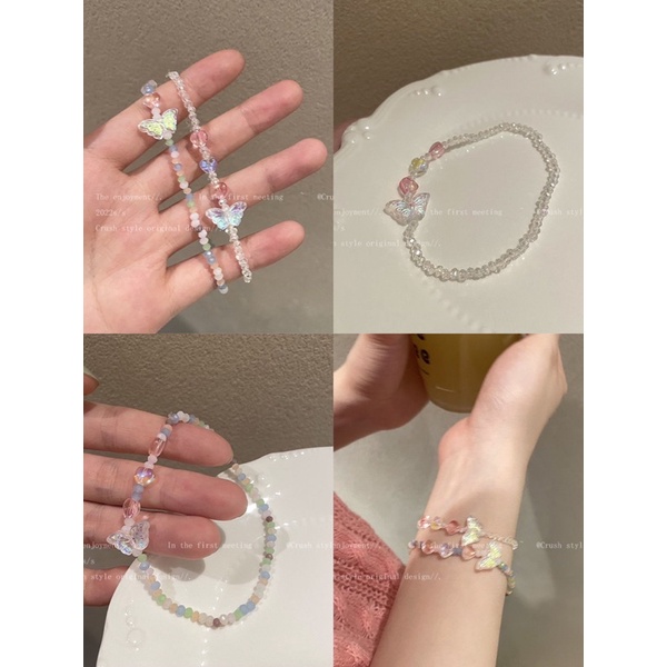 Vòng tay hợp kim đính hạt dễ thương