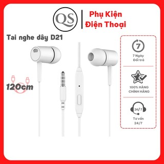 Tai nghe nhét tai có dây D21 Bass Jack 3.5mm