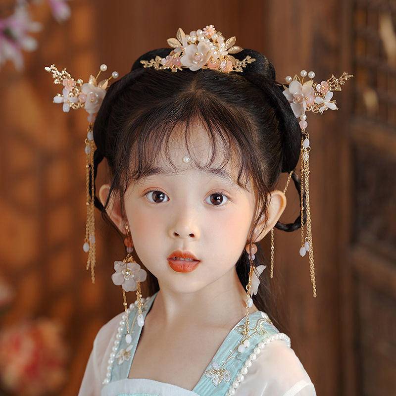 Nyapass Trâm Cài Tóc Tua Rua Phong Cách Hanfu Tang Cổ Điển Trung Hoa Dành Cho Bé Gái