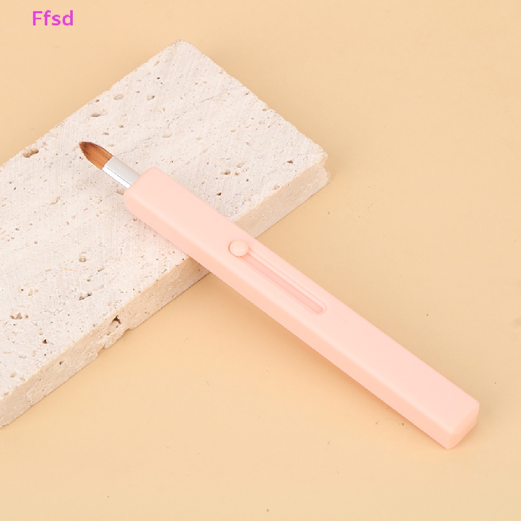 {Ffsd} Cọ Trang Điểm Môi Di Động Với Nắp Bảo Vệ Dụng Cụ Trang Điểm Có Thể Thu Vào * Bán Chạy