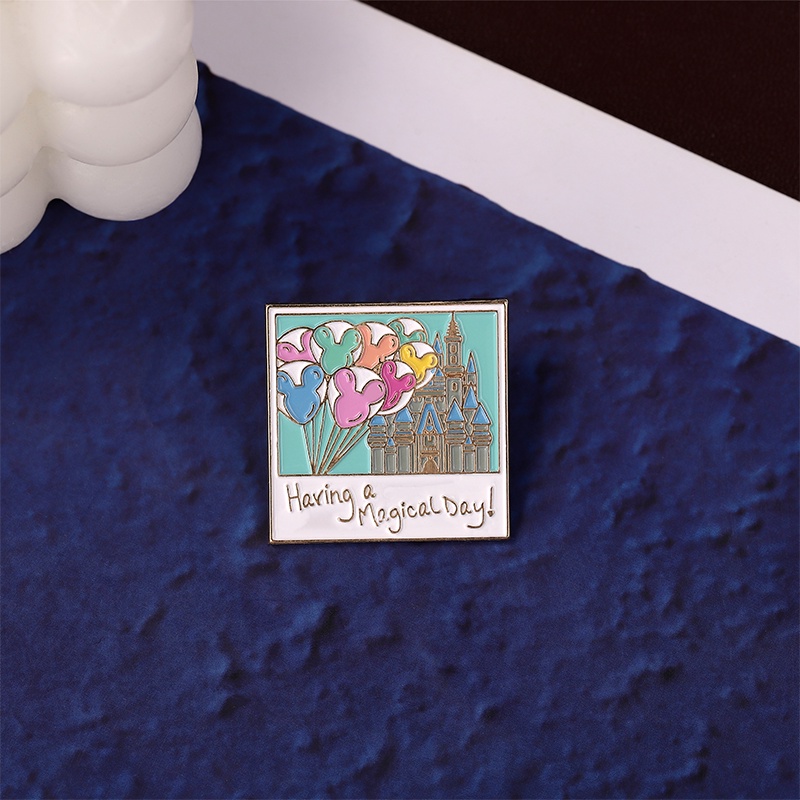 Ghim Cài Áo Hình Lâu Đài Bong Bóng Lãng Mạn Thời Trang