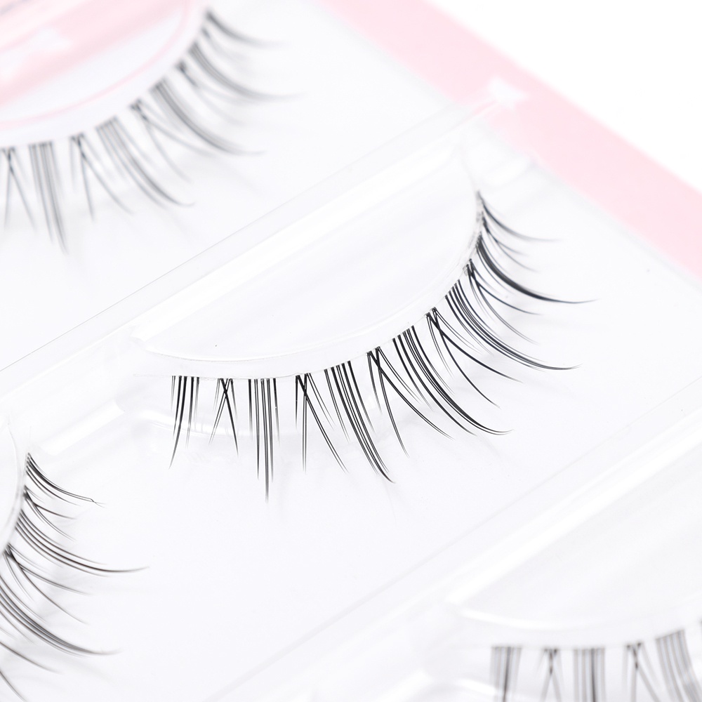 Set 3 / 5 Cặp Lông Mi Giả Cong Trong Suốt Trang Điểm Hàng Ngày