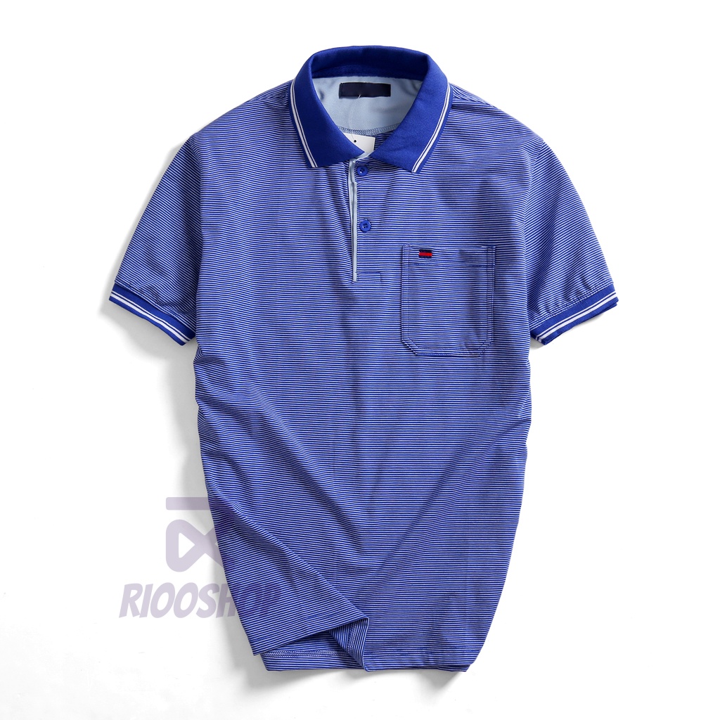 Áo thun có cổ trung niên có túi, áo polo nam cotton ngắn tay trung niên đẹp, chất lượng, vải dày RIOOSHOP RCP004