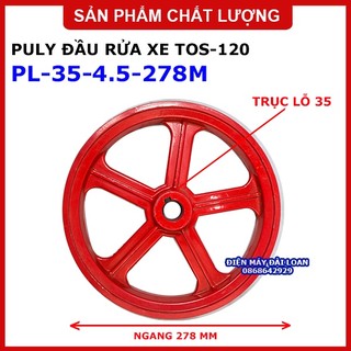 Puly đầu rửa xe chạy motor