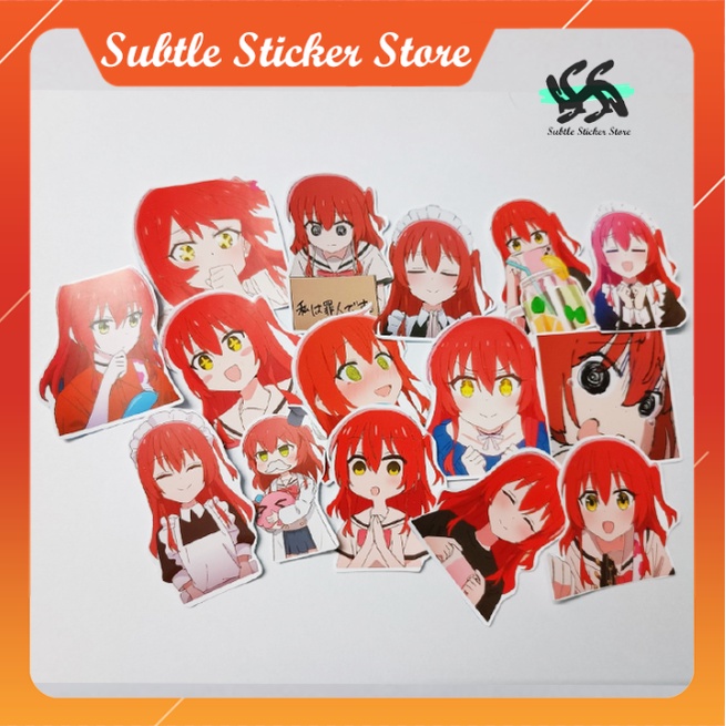 - Set 10/15 Sticker Ikuyo Kita / Kita anime Bocchi The Rock hình dán trang trí siêu đẹp