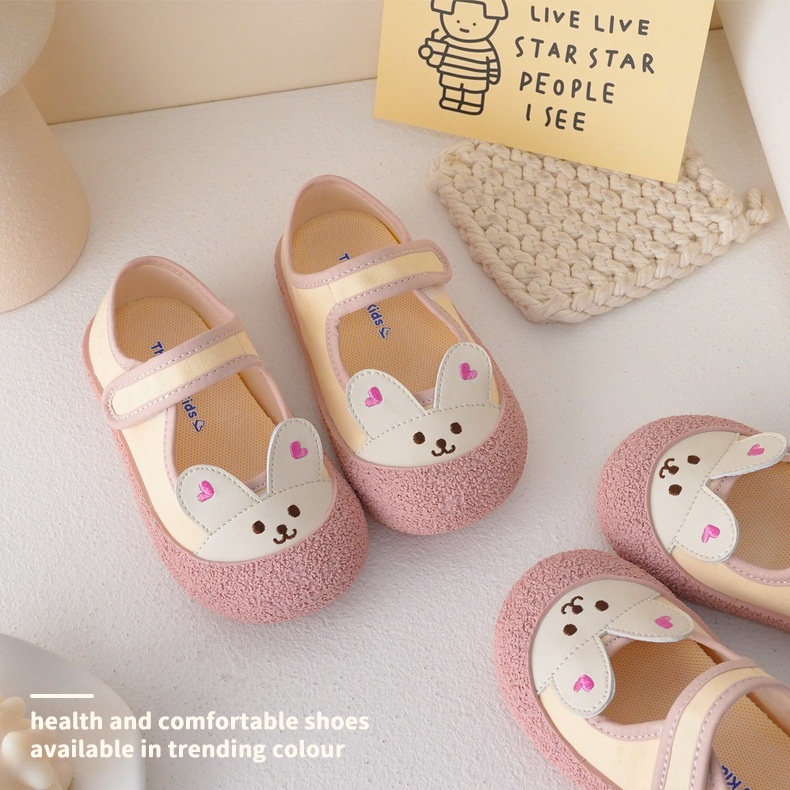Giày Vải Canvas Họa Tiết Thỏ Dễ Thương Dành Cho Bé Gái Pine271