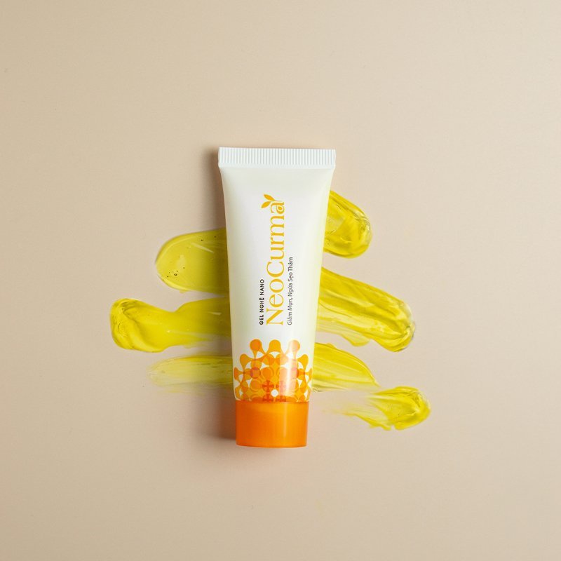Gel Nghệ Giảm Mụn, Mờ Thâm Nano Curcumin Mờ Sẹo, Không Gây Vàng Da Dành Cho Da Dầu Mụn NEOSKIN 20gr