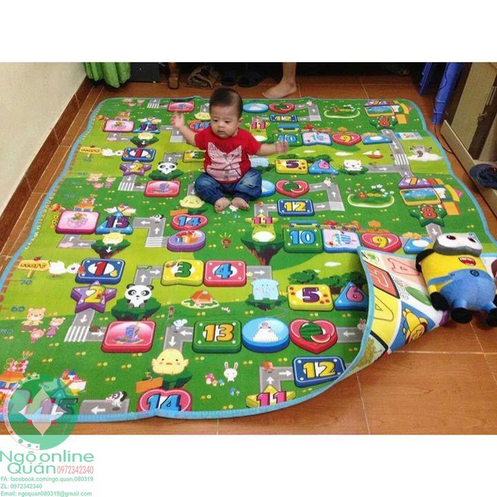 Thảm Xốp 2 Mặt Cho Bé Maboshi nhiều kích cỡ, màu ngẫu nhiên