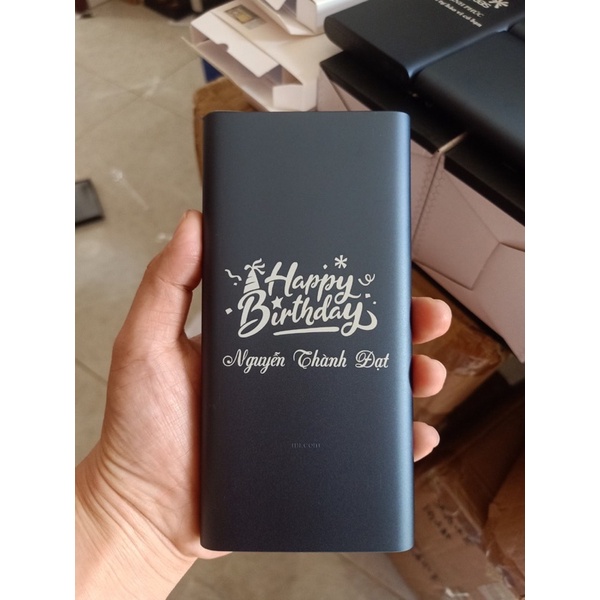 Pin Sạc Dự Phòng Xiaomi 10000mAh Gen 3 18W - khắc tên, logo, hình ảnh, câu chúc theo yêu cầu