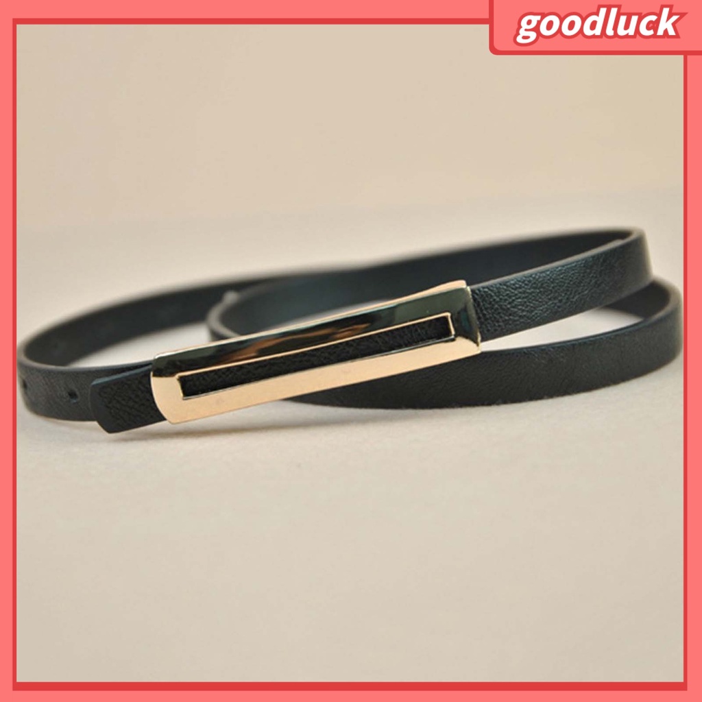 |Đồ Chơi GODK GODK Độc Đáo| Thắt Lưng Giả Da Bản Nhỏ Nhiều Lỗ Khóa Kim Loại Thời Trang Cho Nữ