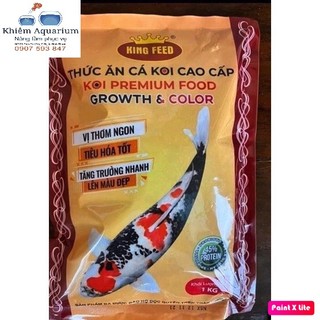 Cám king feed đạm cao 45% tăng màu, tăng body toàn diện cho koi bao 1kg